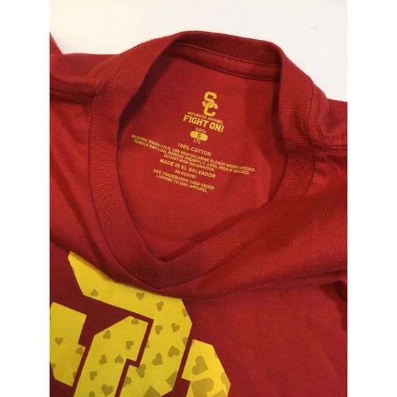 Southern Cal Authentic Apparel Girl’s  Fight On Tee NWT Size 7 - Picture 5 of 6